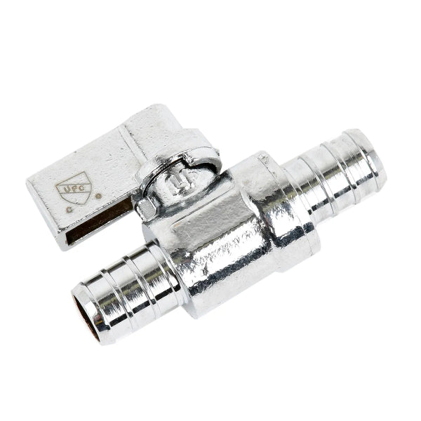 Pex quarter turn straight stop valve ½in pex x ½in pex (151044)