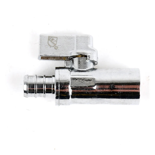 Sweat Quarter Turn Straight Stop Valve ½in Copper x ½in Pex (151047)