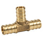 24PK Pex Brass Tee Barb To Barb 3/4 x 3/4 x 3/4in Lead-Free (151113)