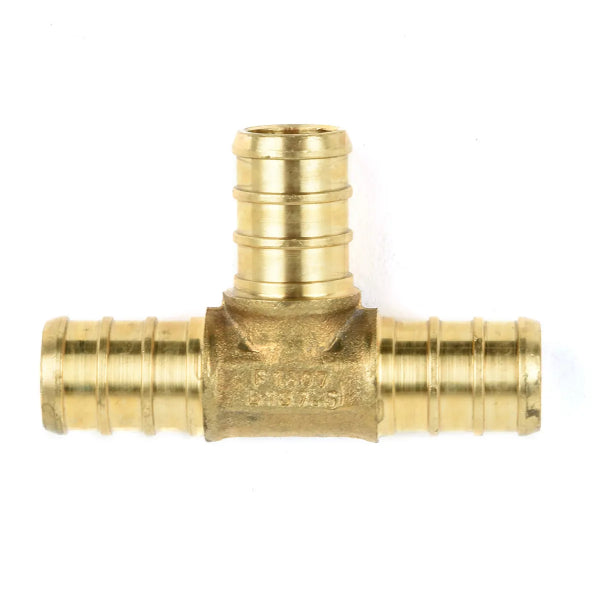 Pex Brass Tee Barb To Barb 1/2 x 1/2 x 1/2in (151116)