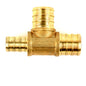 Pex Brass Tee Barb To Barb 3/4 x 1/2 x 3/4in (151121)