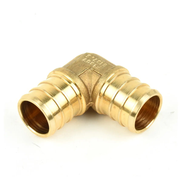 Pex Brass 90° Elbow Barb To Barb 3/4 x 3/4in (151123)