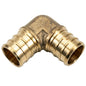 24PK Pex Brass 90° Elbow Barb To Barb 1/2 x 1/2in Lead-Free (151125)