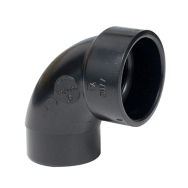 ABS Elbow Fitting 90° x 3in Black (151217)