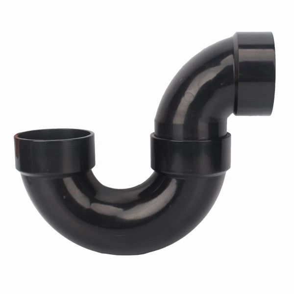 ABS P-Trap Less C/O Less Union 1½in Black (151237)