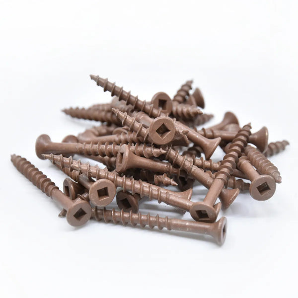 500PK Deck Screws Brown Ceramic #8 x 2in (169214)