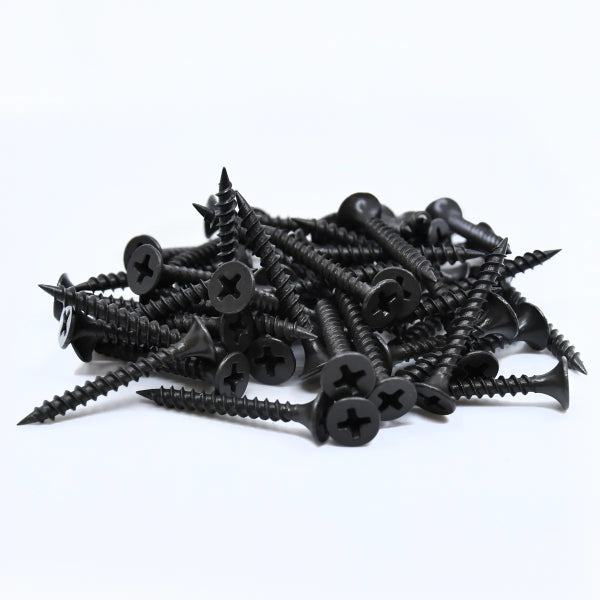 5000PK Drywall Screws Black Zinc #6 x 1-5/8in (169258)