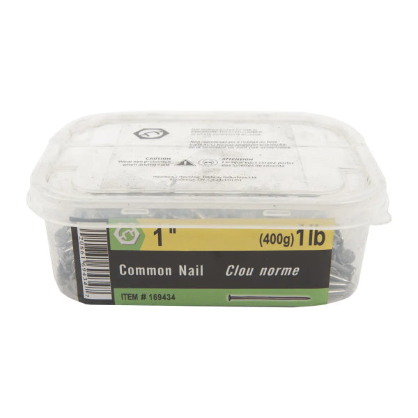 1lb (400g) Common Nails Bright 1in (169434)