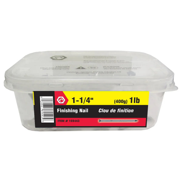 1lb (400g) Finishing Nails Bright 1-1/4in (169443)