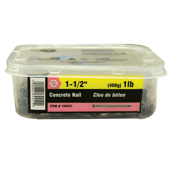 Concrete Nail 1 ½in 1lbs (400g)/pk (169451)