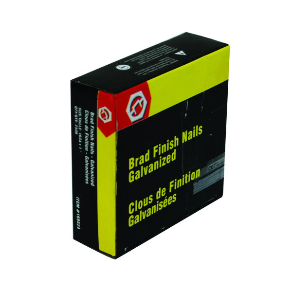 2500PK Brad Nails Galvanized 16ga x 1in (169524)