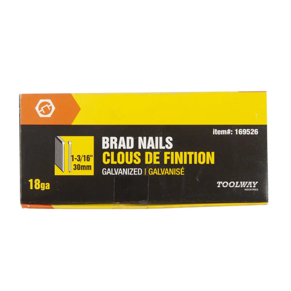 5000PK Brad Nails Galvanized 18ga x 1 3/16in (169526)