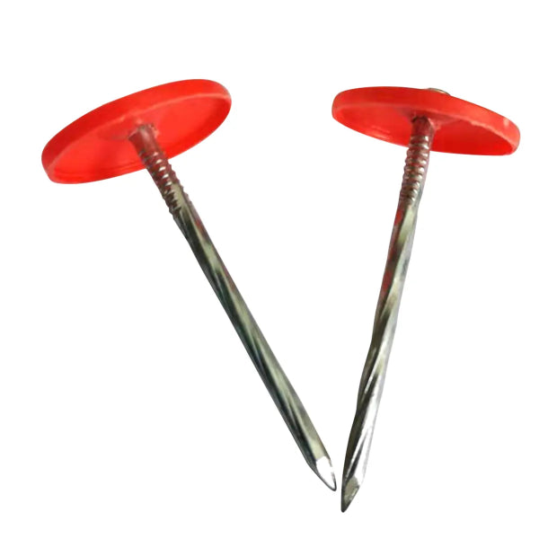 2000PK Plastic Cap Ring Shank Nails EG 3in (169666)