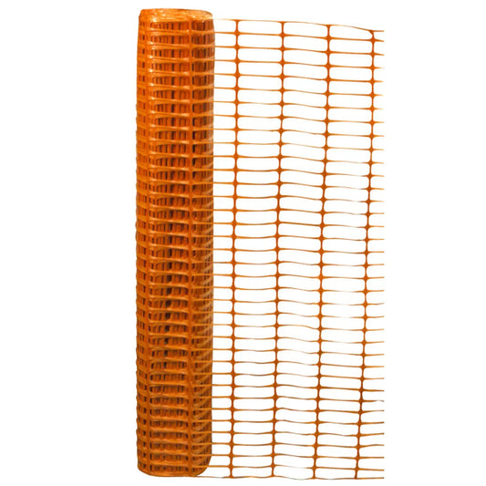 Warning Barrier Fence Rectangular Plastic Mesh 4ft x 100ft Orange (178480)