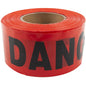 Barrier Danger Tape With Dispenser 3inx 500ft Red (178504)