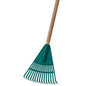 Shrub & Lawn Rake 8in Plastic Head 14-tine 47in Wood Handle (180072)
