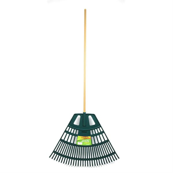 Lawn & Leaf Rake 30in Plastic Head 30-Tine 47in Wood Handle (180074)