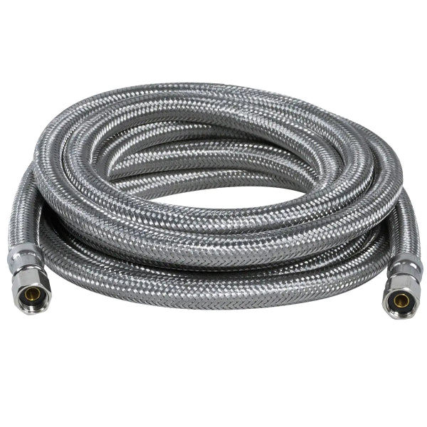 Flex Connector SS 1/4 Comp x 1/4 Comp x 10ft Ice Maker (180277)