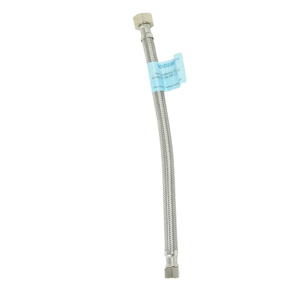 Flex Connector SS 3/8in Comp x ½in FIP 12in Faucet (180281)