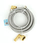 Flex Connector SS 3/8in Comp x 3/8in MIP 72in Dishwasher (180290)