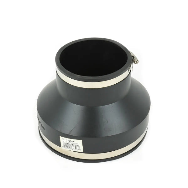 Flex Coupling 4in x 6in Clay to Plastic or Cast Iron (180306)