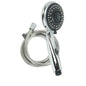Hand Shower ABS Chrome 5 Spray Patterns 1.5m Flexible Hose w/Wall Mount (180400)