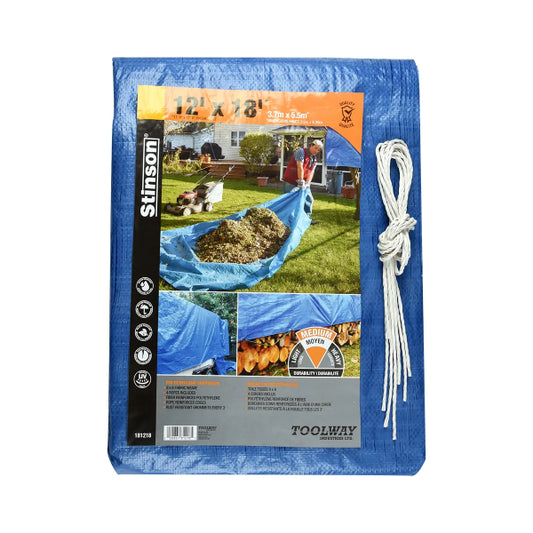 Tarpaulin 12ft x 18ft Blue (181218)