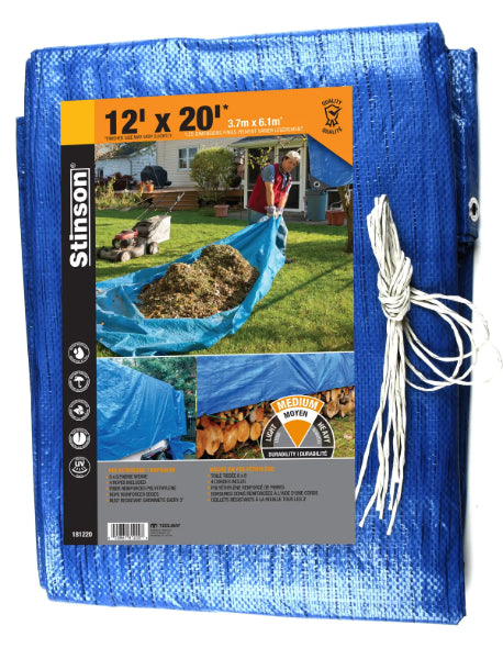 Tarpaulin 12ft x 20ft Blue (181220)