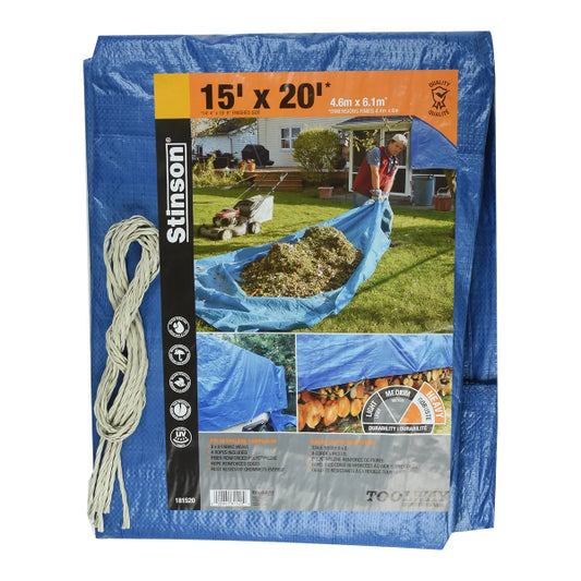 Tarpaulin 15ft x 20ft Blue (181520)