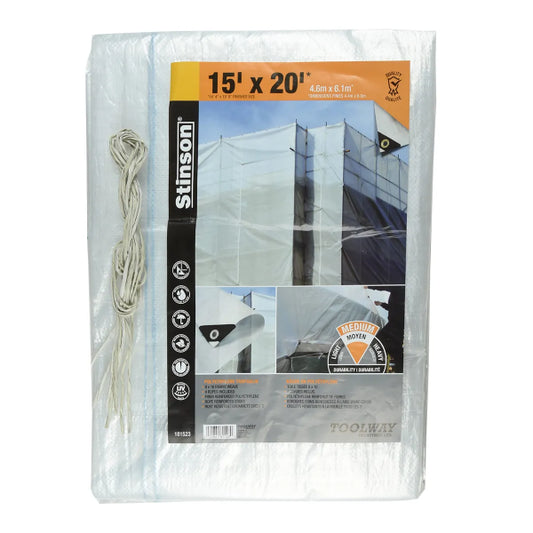 Tarpaulin 15ft x 20ft Clear (181523)