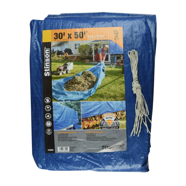 Tarpaulin 30ft x 50ft Blue (183050)