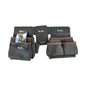 Prestige Waist Apron Leather 15-Pocket with Leather Belt (2L/4M/9S) (187043)