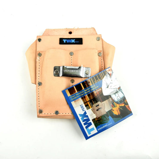 Floor Installer Master Pouch Natural/White Leather (187048)