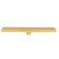 Linear Shower Drain Slot Grid 24in x 2 3/4in x 2 3/4in Brushed Gold (188090)