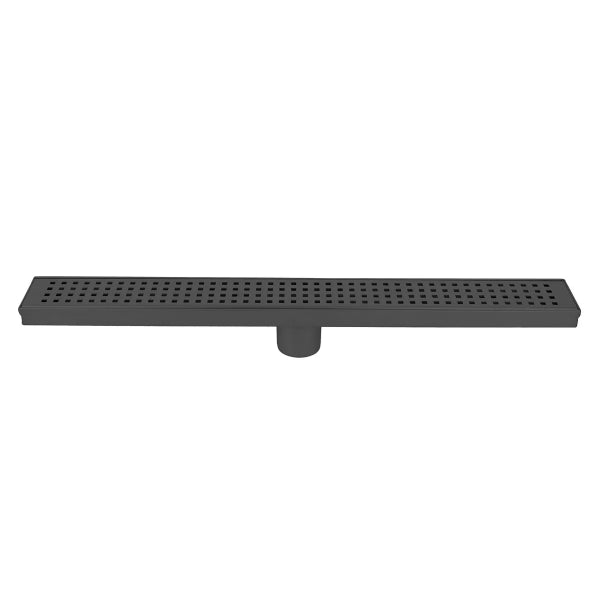 Linear Shower Drain Slot Grid 24in x 2 3/4in x 2 3/4in Matte Black (188091)