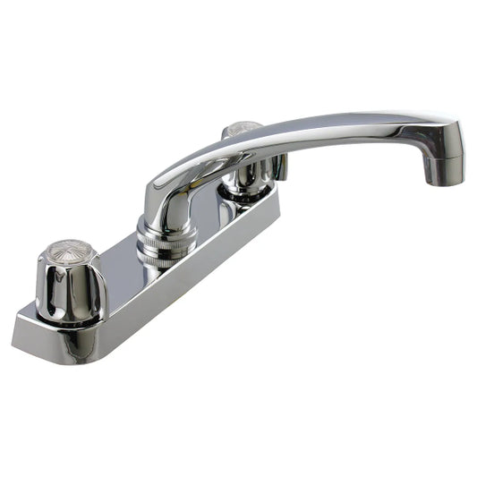 Low Arc Standard Kitchen Faucet 2-Handle Chrome Plated (188307)