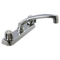 Low Arc Standard Kitchen Faucet 2-Handle Chrome Plated (188307)