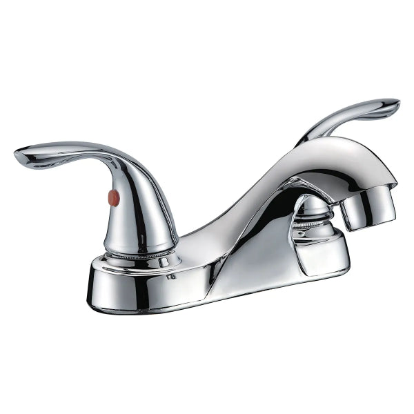 Low Arc Bathroom Faucet 2-Handle Chrome Plated (188318)