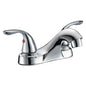 Low Arc Bathroom Faucet 2-Handle Chrome Plated (188318)