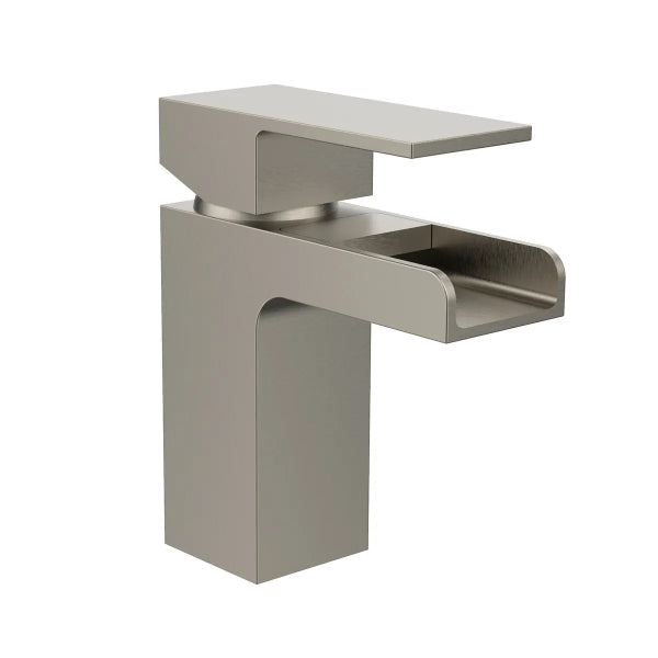 Waterfall Bathroom Faucet 1-Handle Brushed Nickel (188325)