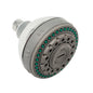ABS Wall Mount Showerhead Round 4in (10cm) 3-Settings Chrome Plated (188337)