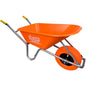 Pro-Series Wheelbarrow 6 cu.ft Poly Tray Flat Free Wide Track Tire (190979)