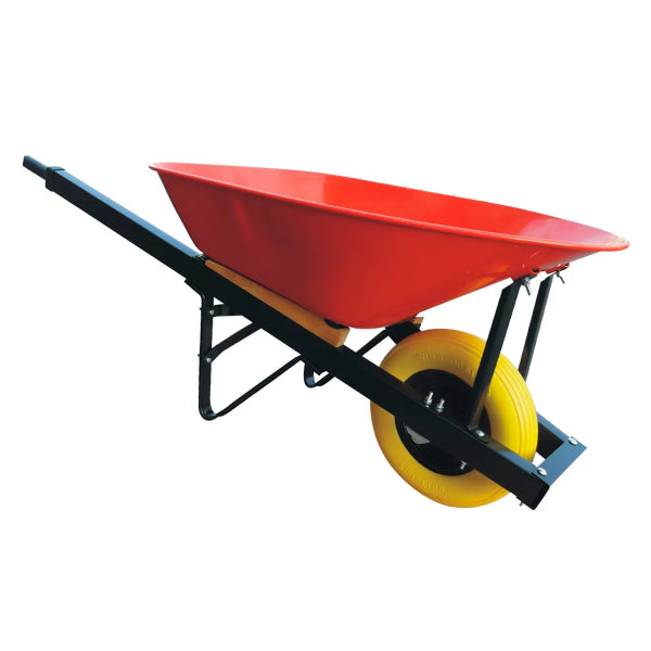 Wheelbarrow 6 cu.ft. Steel Tray Flat-Free Tire Steel  Handle (190984)