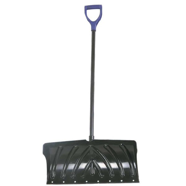 Snow Pusher 24in Poly Blade with Metal Scraper Edge D-grip 48in (194514)