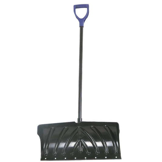 Snow Pusher 24in Poly Blade with Metal Scraper Edge D-grip 48in (194514)