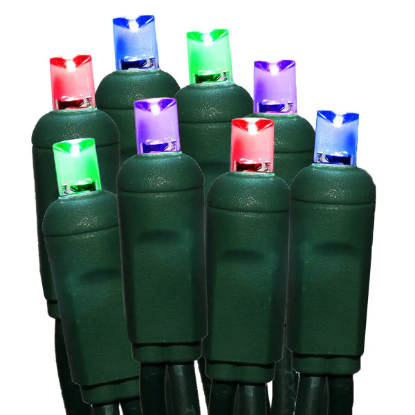 LED String Lights 5MM Conical 50 Jewel Multi 16.3ft (196002)
