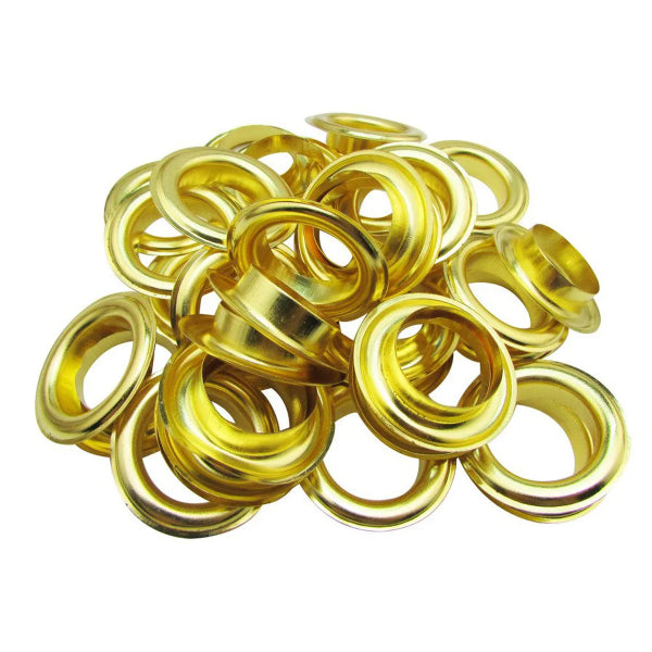 50PK Brass Eyelet Grommets for Tarps 3/8in (399692)