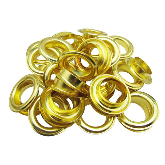 50PK Brass Eyelet Grommets for Tarps 3/8in (399692)
