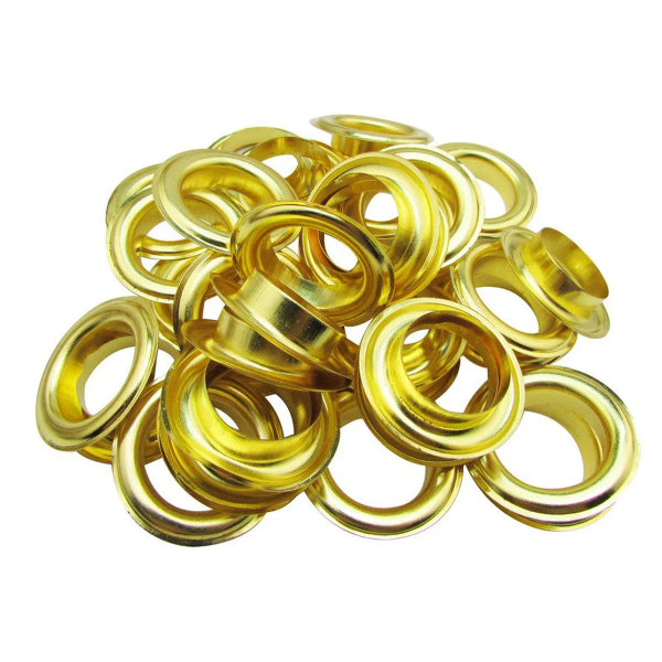 50PK Brass Eyelet Grommets 1/2in (399694)