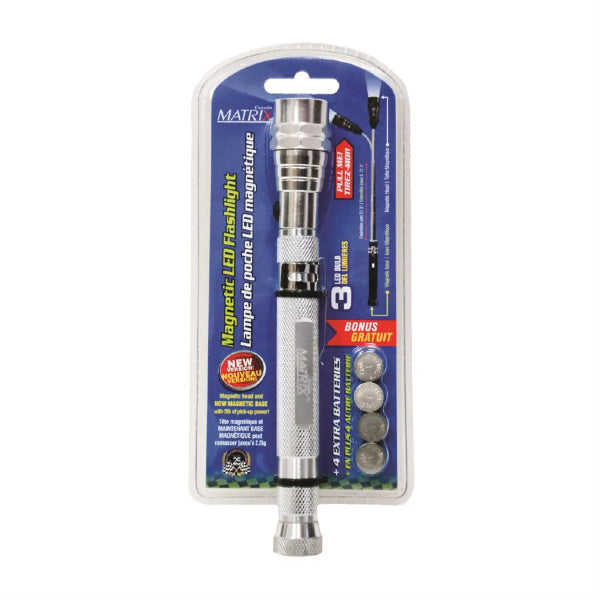 LED Flashlight Magnetic Telescopic & Flexible Up To 21½in (716116)